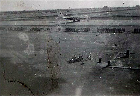 A view from the control tower during a review held on November 15, 1944.&nbsp;