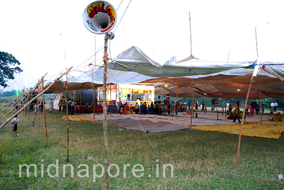 Rasmela � Culture function stage, Moyna Garh, East Medinipur. Photo: Arindam Bhowmik