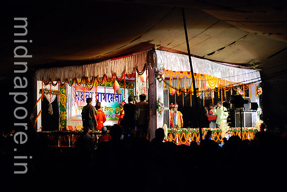 Rasmela � Culture function stage, Moyna Garh, East Medinipur. Photo: Arindam Bhowmik